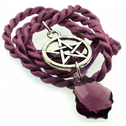 Swarovski Baroque Violet Pentacle Pendant